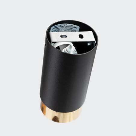 Lámpara de techo NERO 12,5 negro/oro