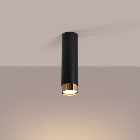 Lampada da soffitto NERO 22,5 nero/oro