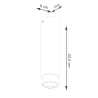 Pendant lamp SPARK black