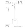 Pendant lamp SPARK gold