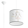 Pendant lamp PRYSM 3P white