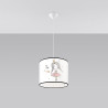 Pendant lamp PRYSM 3P white