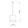 Ceiling lamp SOLIS natural wood