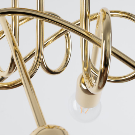 Lustre LOOP 5 or brillant