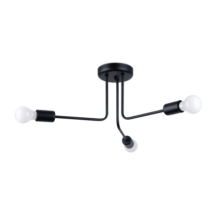 Lampada da parete LOOP nero