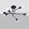 Lampadario NORAH 6R nero