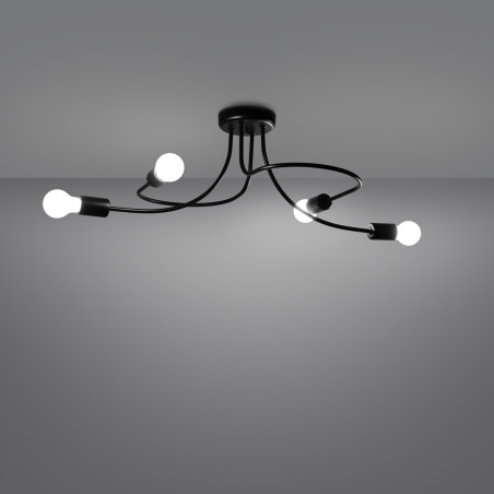 Chandelier LEVAR 4 black