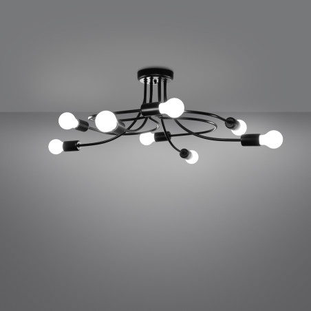 Lustre LEVAR 8 preto