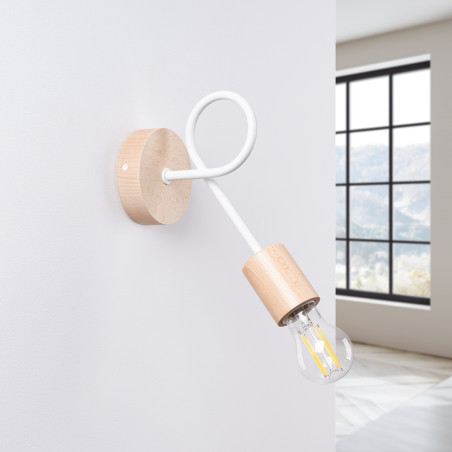 Wall lamp EMBER white