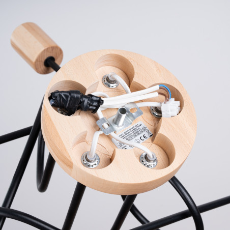 Kronleuchter EMBER 5 Schwarz