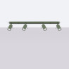 Lampe pendante LAGOS 3P vert olive