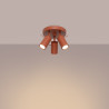 Lampada da soffitto RING 3P rosso ocra