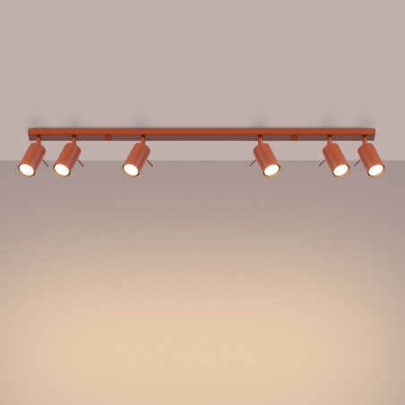 Plafond RING 6L roter Ocker