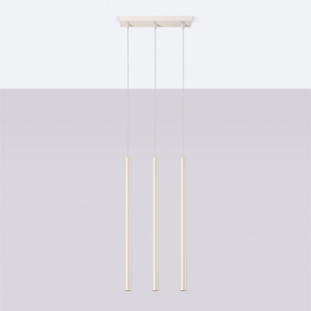 Lámpara colgante PASTELO 3 beige