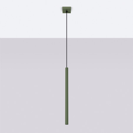 Lámpara colgante PASTELO 1 verde oliva