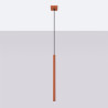 Ceiling lamp RING 2 red ochra