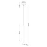 Ceiling lamp RING 2 red ochra
