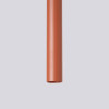 Candeeiro de teto RING 3P vermelho ocre