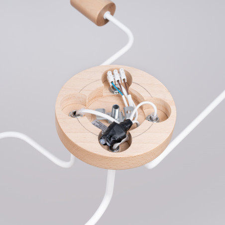 Kronleuchter TIMBO 4 weiß