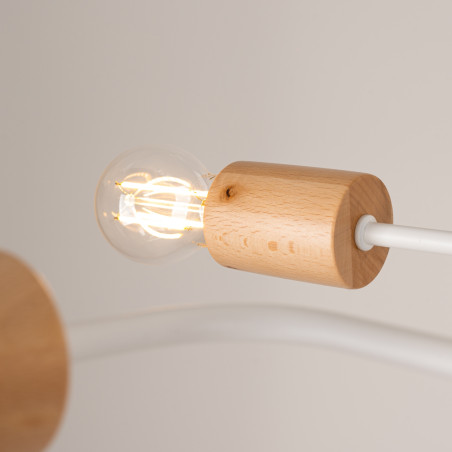 Kronleuchter TIMBO 8 weiß