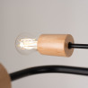 Lampada a sospensione PASTELO 3 rosso ocra