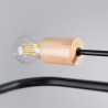 Lampada a sospensione PASTELO 3P rosso ocra