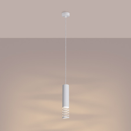 Lámpara colgante LAMI 1 blanca