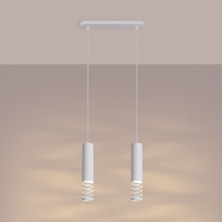 Lámpara colgante LAMI 2 blanca
