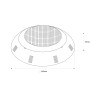 Luz de piscina 18W RGB