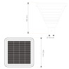 10W solar street light for villa-square