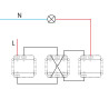 Interruptor simple cruzamiento 10A serie PC