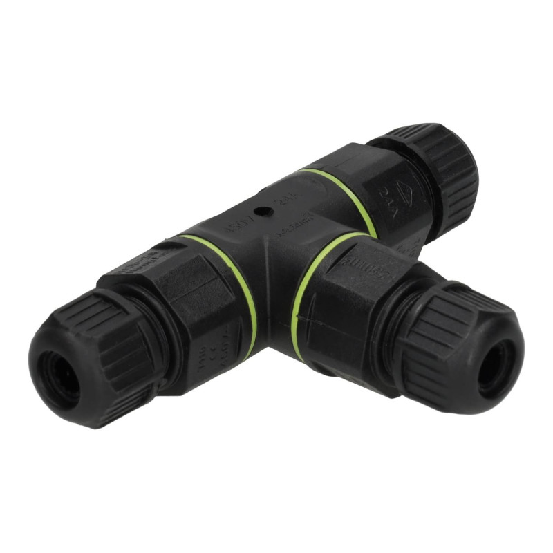 Well2wellness Connettore A T Per Tubi Da 32 Mm Con 3 Fascette - Raccordo Idraulico Nero - 4
