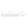 40W 120cm linkable linear LED light