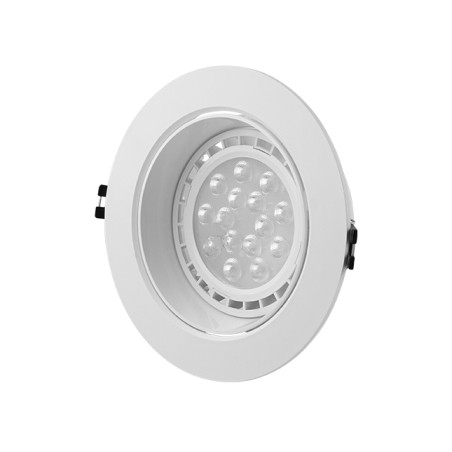 Aro orientable redondo PC para lámparas AR111