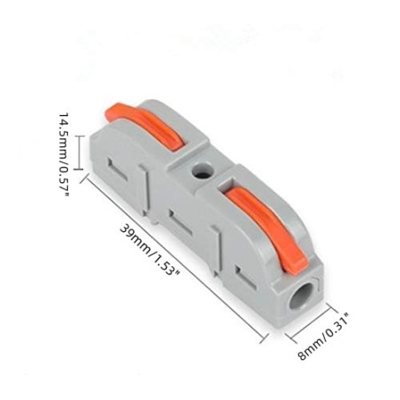 Schnellanschluss 1 Eingang 1 Ausgang 0,2-4mm²