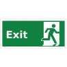 Emergency evacuation adhesive pictogram