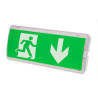 Emergency evacuation adhesive pictogram