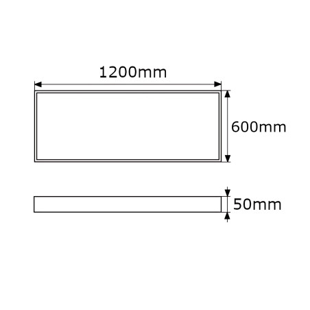 Telaio in alluminio argento per pannello 60x120