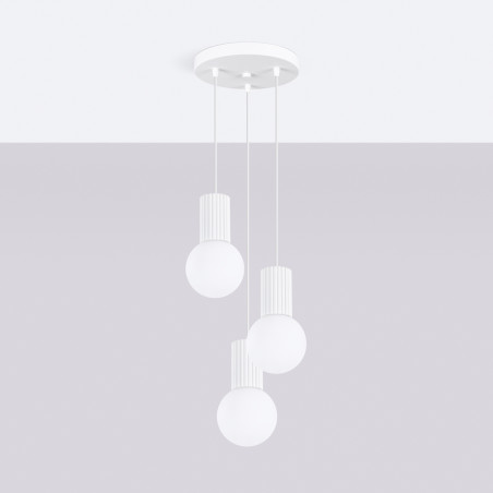 Pendant lamp HALO 3P white