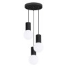 Pendant lamp HALO 3P black