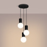 Pendant lamp HALO 3P black