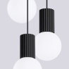 Lampe suspendue HALO 3P noir