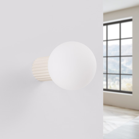 Luminária de parede HALO bege IP44