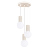Lampe suspendue HALO 3P beige