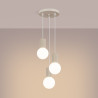 Pendant lamp HALO 3P beige