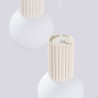 Lampe suspendue HALO 3P beige