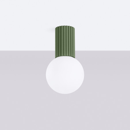 Ceiling lamp HALO olive green IP44