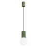 Pendant lamp HALO 1 olive green