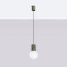 Lampe pendante HALO 1 vert olive