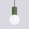 Lampe pendante HALO 1 vert olive
